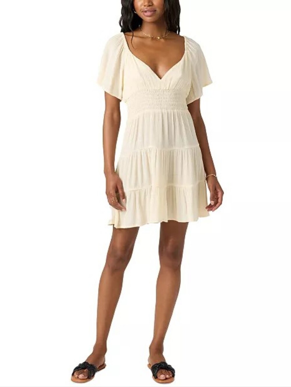 NWT - O'Neill Women's Layken Short-Sleeve Solid Mini Dress - XL